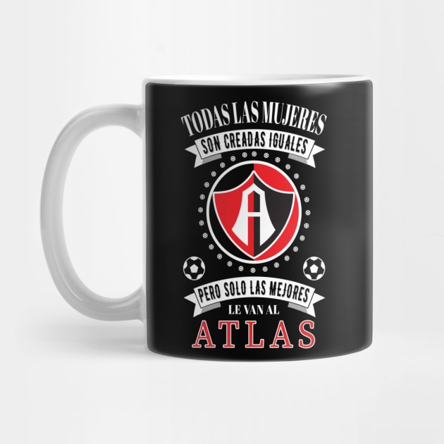 Zorros del Atlas Las Mejores le van al Atlas para Mujeres by soccer t-shirts